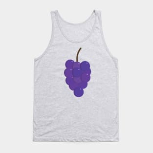 Bunches of purple grapes icon in flat design Tank Top